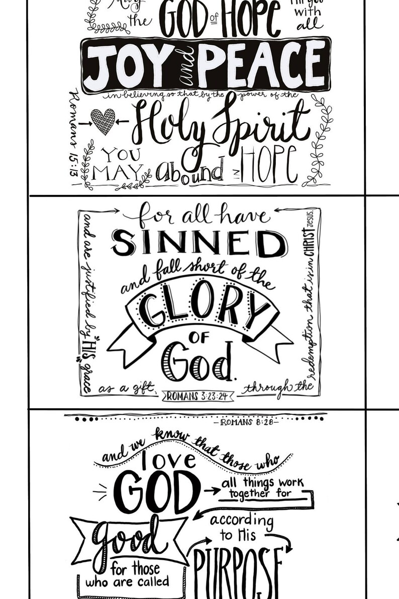 Romans Printable Black And White Scripture Cards Etsy Canada Romans Printable Black And White Scripture Cards Etsy Canada