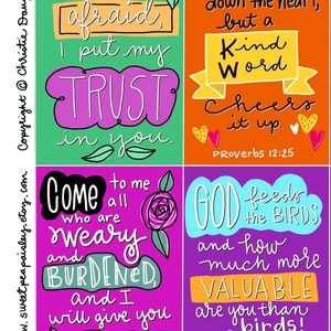Printable Anxiety Worry Scripture Cards - pass it on - bible verses - christian faith -scripture study - inspirational - encouragment