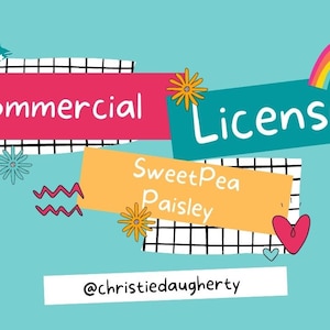Commercial License with Sweet Pea Paisley