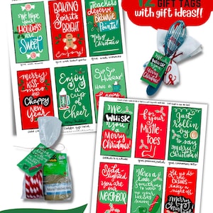 Étiquettes cadeaux de Noël, idées cadeaux faites à la main pour un voisin, un collègue, un enseignant, un coiffeur, un ami