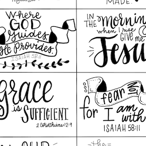 Printable Scripture cards #3 - inspirational cards - scripture memory - encouragement scripture cards - digital download
