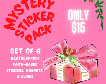 Faith-Based Sticker Mystery Pack: Waterproof Decals - Set of 6