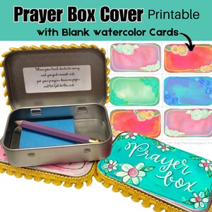 Prayer Box Printable PDF Cover for Metal Tin Box, Altoids Tin, Light of ...