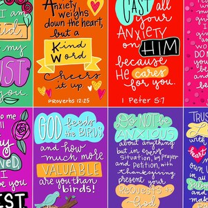 Printable Anxiety Worry Scripture Cards - Pass It on - Bible Verses ...