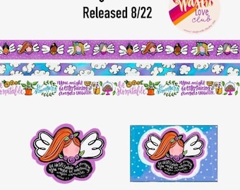 Faith Based Washi Tape Set: Angel Kisses, Scripture (25mm & 15mm)