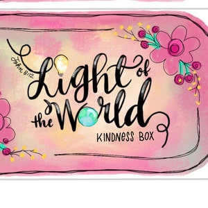 Kindness Box Cover for Altoids Tin,  Light of the World, Faith Christian Gift
