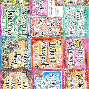 Acuarela imprimible #8 Tarjetas de las Escrituras- tarjetas inspiradoras - memoria de las Escrituras - tarjetas de las Escrituras de aliento - descarga digital