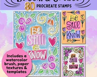 Be Still & Cream April 2026 Procreate Stempel