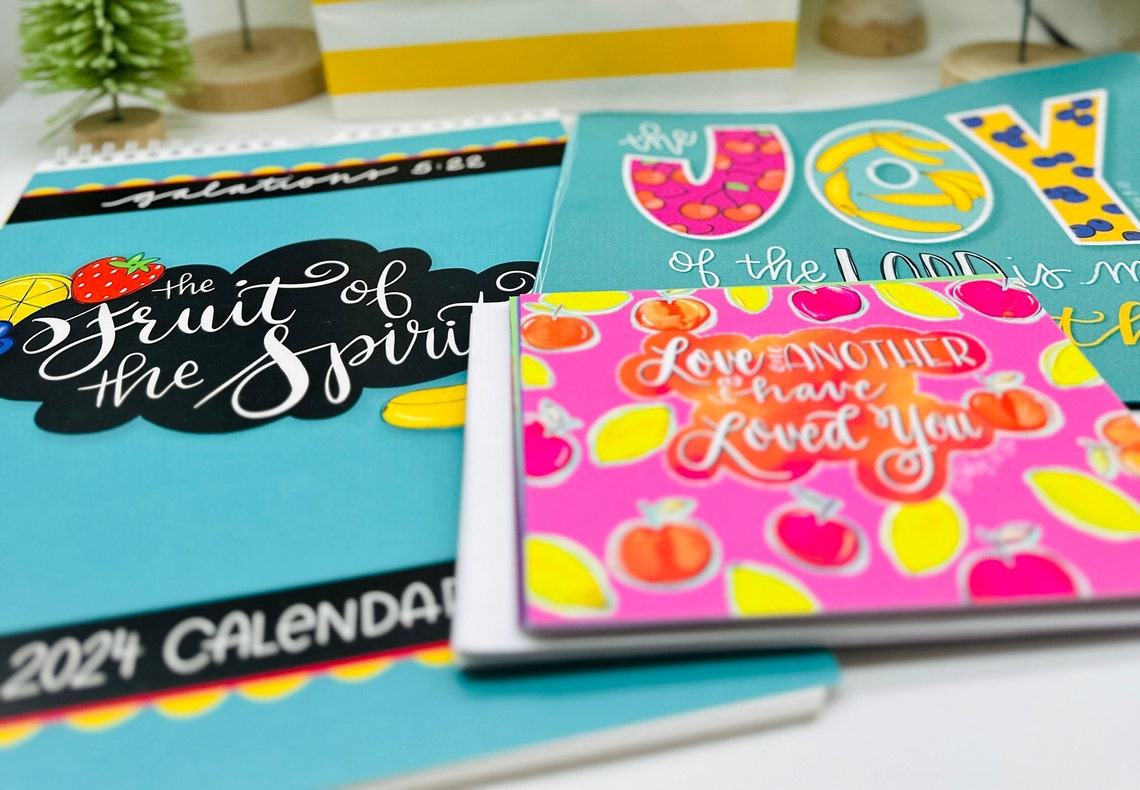 Fruit of the Spirit Gift Set 2024 Calendar Mouse Pad and image 2