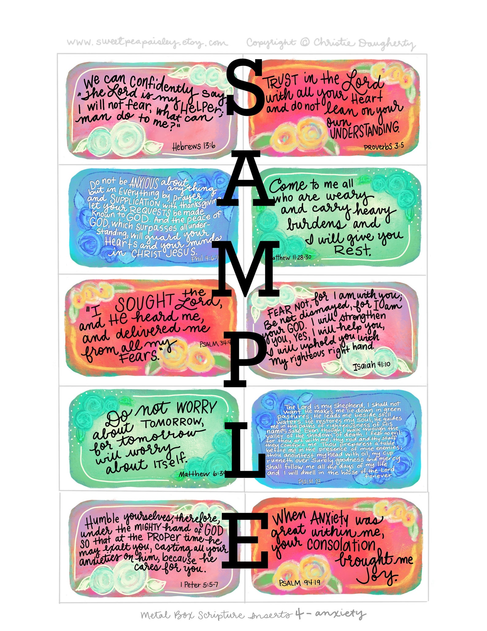 DIY Printable Scripture Cards Fits Altoid Metal Tins PDF - Etsy