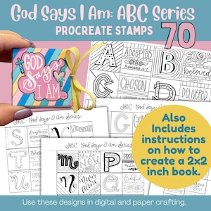 ABC - God Say I Am  2026 Procreate Stamps