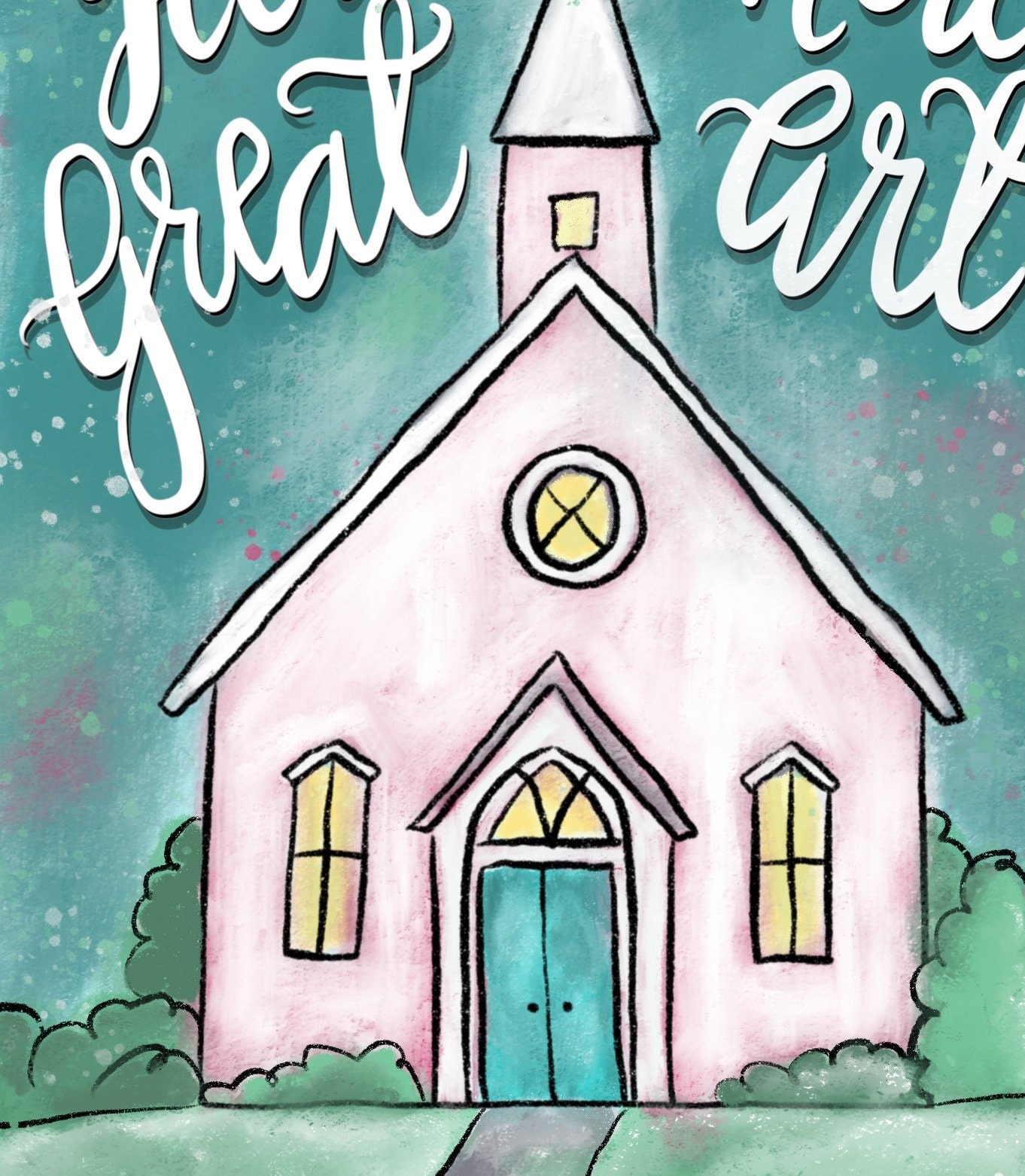 Printable Church Chapel four 8x10 inch digital download | Etsy