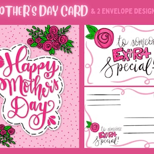 Tarjeta del Día de la Madre Feliz con Sobre Especial Regalo para mamá Eres Especial