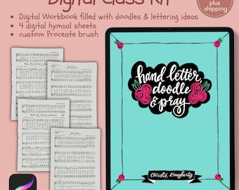 DIGITAL* Lettered in Faith Workshop Week Kit