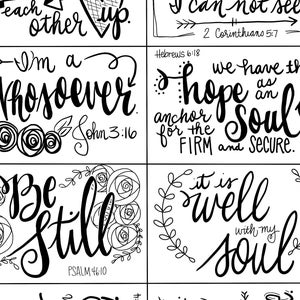 Druckbare Schriftkarten #2 - Inspirationskarten - Schrift-Erinnerung - Ermutigungs-Schriftkarten - digitaler Download