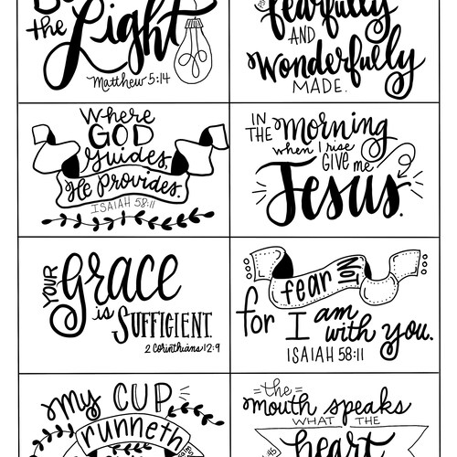 Printable Scripture Cards 3 Inspirational Cards Scripture - Etsy