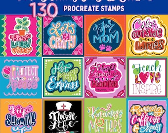 Alltagsfreude & Chaos - 2026 Procreate Briefmarken