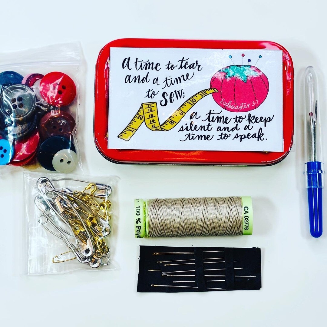 Altoids Tin Sewing Kit Scripture Cover: Hand Lettered Design (digital ...