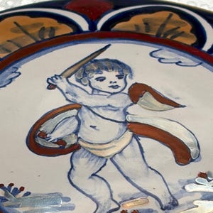 Ceramika, kolekcja Gualdo Tadino Luster, ręcznie malowana włoska majolika | Złota miedź iryzująca, ceramika vintage