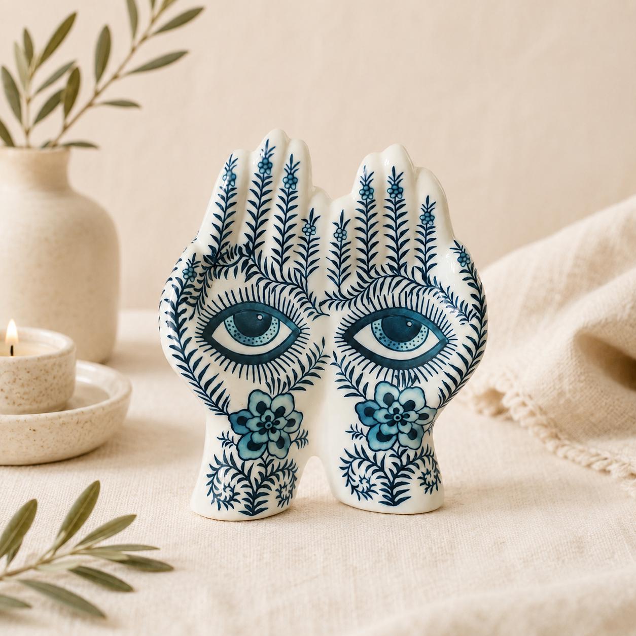 Ceramic Hamsa - Etsy