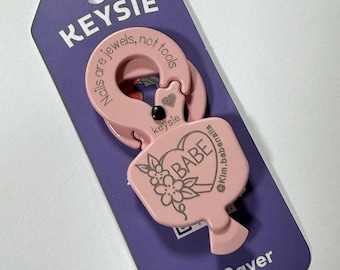 Keysie Nail Saver Keychain Tool- Manicure Protection Gadget for Opening Packages, Tabs & Cans- Lightweight Cute Everyday Nail Safe Accessory