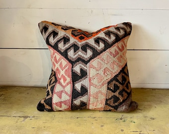 Vintage Kilim Pillow with Insert