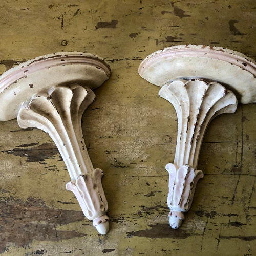Pair of Italian shops Pedestal Shelves