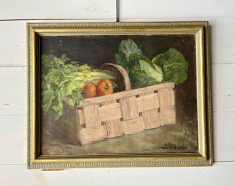 Oil Painting - Vegetable Basket