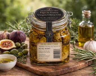 Figs in Extra Virgin Olive Oil – Mediterranean Delicacy, All Natural 650g