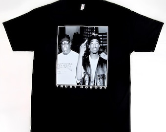 Camiseta Biggie Trust Nobody negra, tallas S-4XL, clásica GILDAN