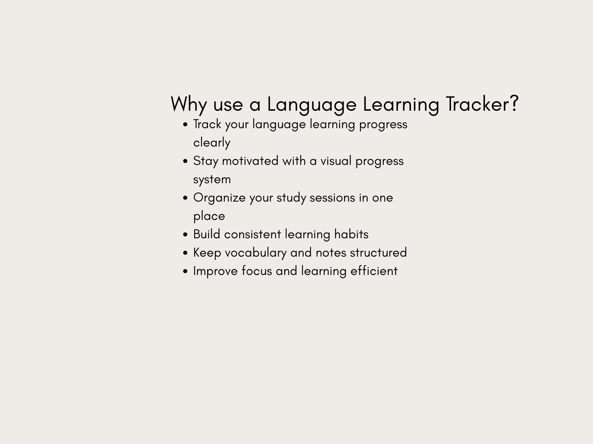 Pdf Template Language Learning Language Learning Tracker Printable PDF for Beginners (goodnotes ...