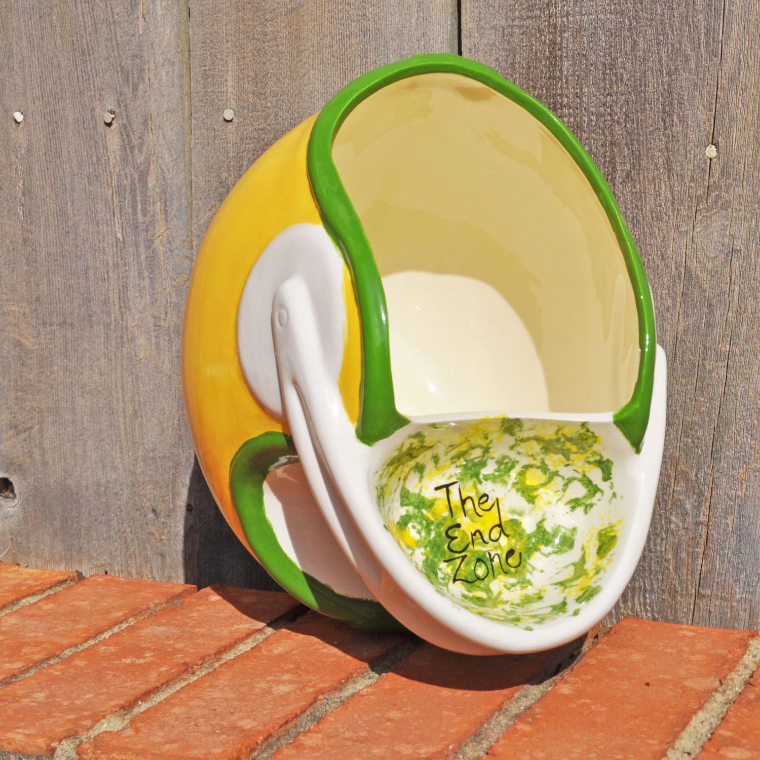 Green and Gold Football Helmet Chip and Dip Server Etsy