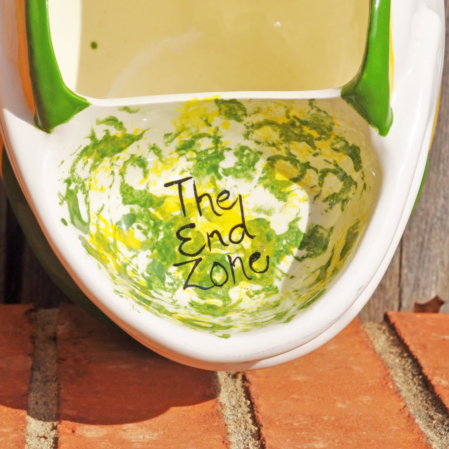 Green and Gold Football Helmet Chip and Dip Server Etsy