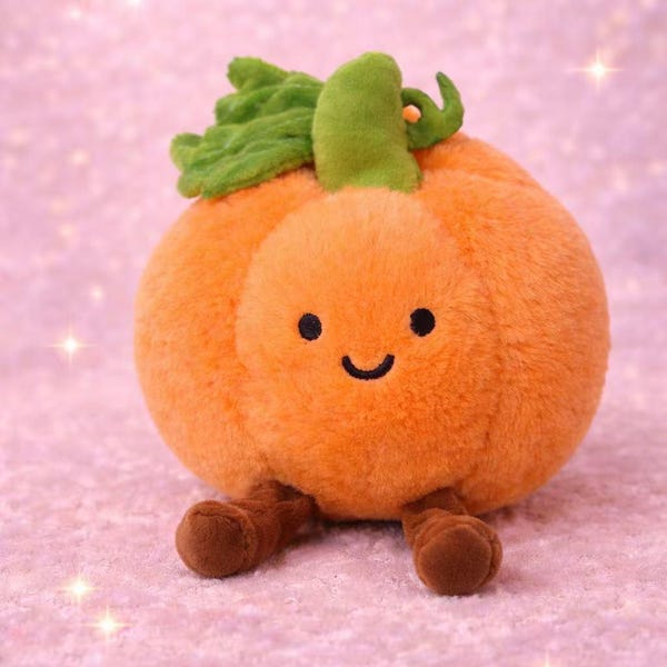 Pumpkin Rabbit Plush - Etsy