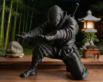 Soporte para bolígrafos Ninja personalizado, impreso en 3D, para escritorio, accesorio de oficina, regalo para geeks (sin bolígrafo).