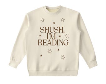 Sudadera para amantes de los libros – Silencio, estoy leyendo / Regalo acogedor para lectores / Merchandising de BookTok