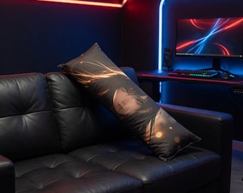 Almohada corporal de anime cinematográfico / Dakimakura de ojos ámbar oscuro