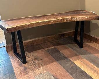 Live Edge Black Walnut Table