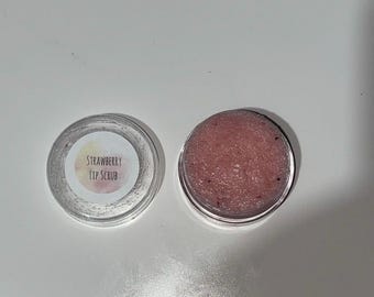 Exfoliante labial de azúcar con fresa