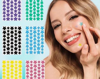 Multi-Color Star Acne Patches, Ultra-Thin Concealer Pimple Cover (240 Pieces)
