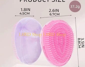 Spazzola districante L8RD per capelli ricci, lisci e bagnati, con pettine in plastica.