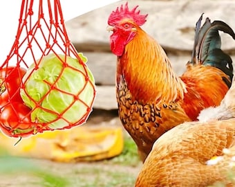 Karmnik wiszący dla kurczaków i warzyw, odpowiedni dla drobiu i kaczek