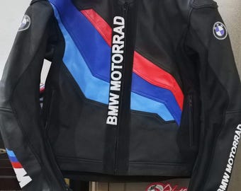 BMWモーターサイクル用レザージャケット、レーシングバイカーギア（メンズ）
