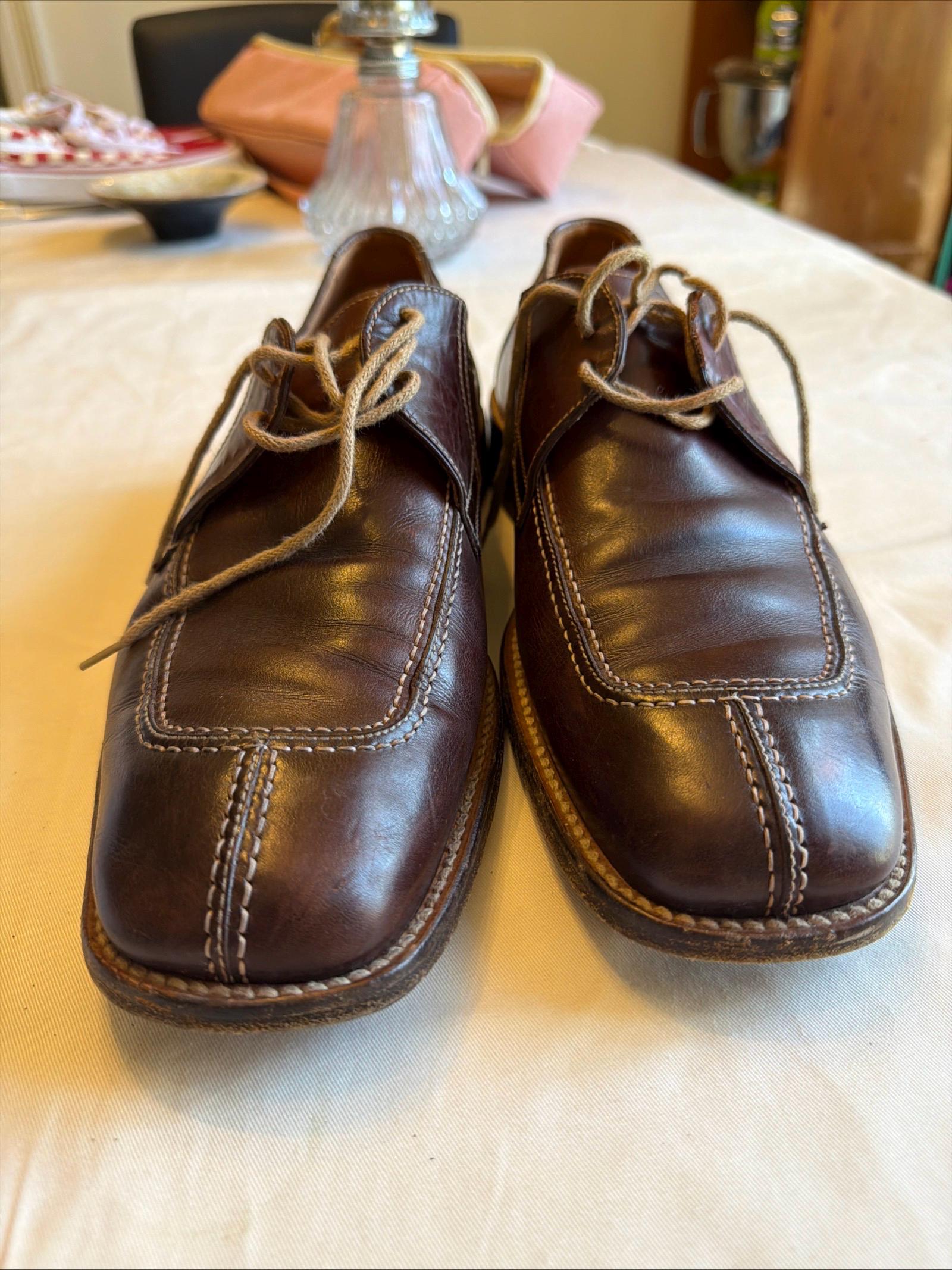 NEW Leather‎ Classics Goodyear Dress Slip On Loafers Red Brown 8.5 3E USA Made RUSSELL-BRN_WEB1_72527a8f-976e  main image 4