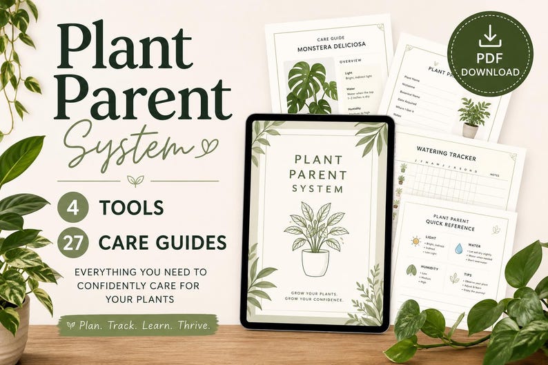Sistema de Cuidado de Plantas / 4 Herramientas, 27 Guías de Cuidado (Descarga en PDF) imagen 1