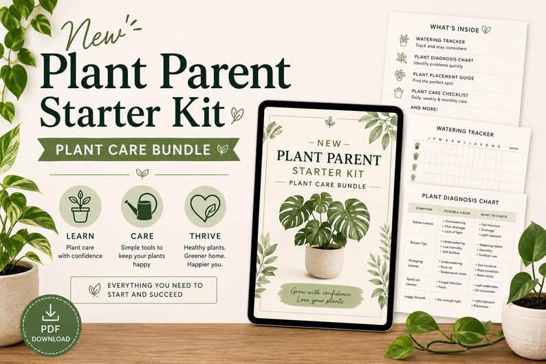 New Plant Parent Starter Kit | Plant Care Bundle (PDF) image 1