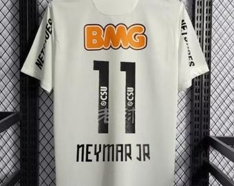 Neymar Jr Retro Santos Trikot 2012 Jersey Premium Kids and Adult