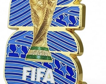 FIFA World Cup 2026 Collector Pin, Vintage Football Badge, Zinc Alloy Souvenir