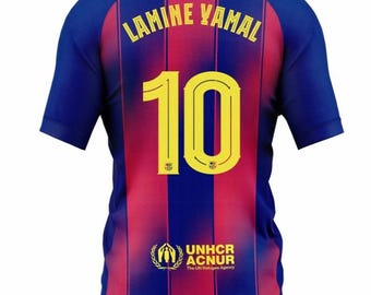 Lamine Yamal 10 Barcelona Trikot 25-26 Jersey Premium Kids and Adult
