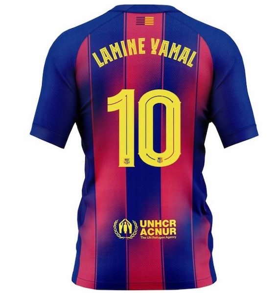 Lamine Yamal 10 Barcelona Trikot 25-26 Jersey Premium Kids and